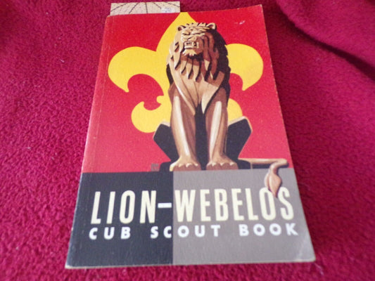 Cub Scout "Lion-Webelos" Book 1954 Printing