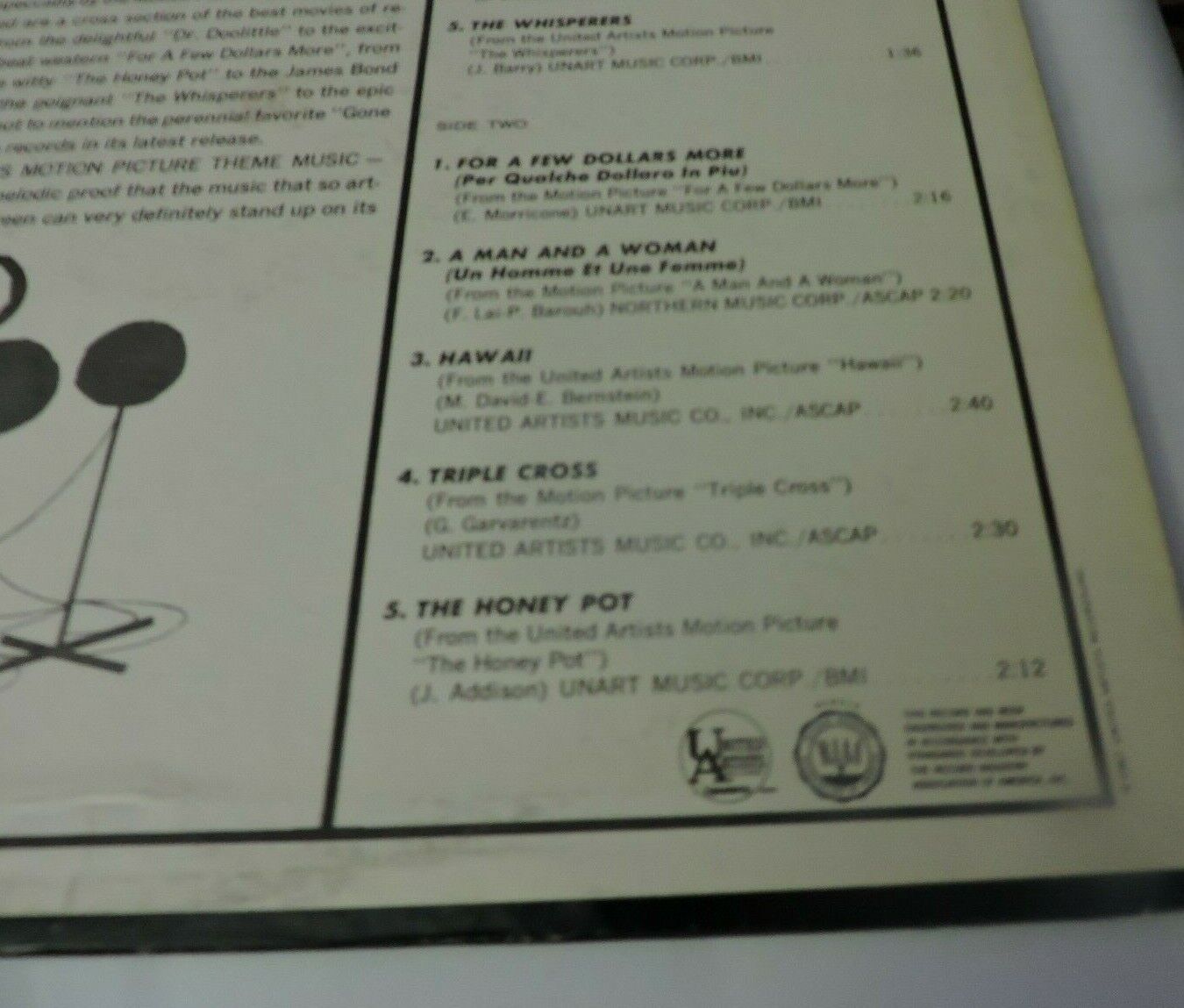 VOLUME 1 THE BEST OF TODAY'S MOTIONPICTURE THEME MUSIC RECORD