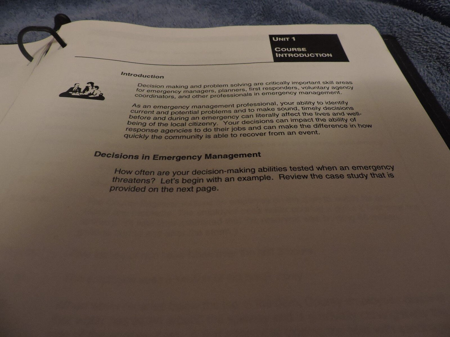 Fema Course: "Decision Making and Problem Solving" Study Book