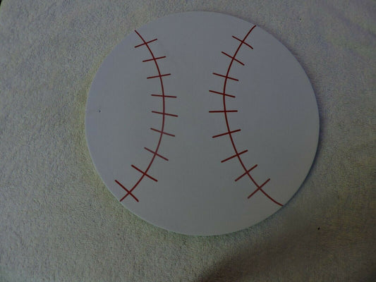 FOAM BASEBALL SHAPED MOUSE PAD 9 INCHES ROUND