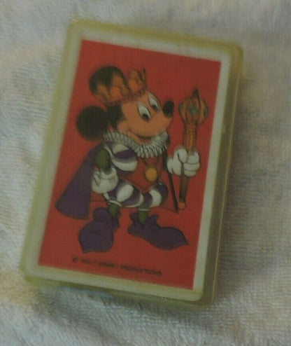 MICKEY MOUSE PLAYING CARDS IN PLASTIC CASE