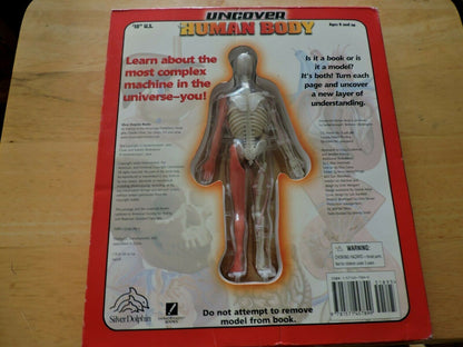 UNCOVER THE HUMAN BODY  THREE DIMENSIONAL LOOK INSIDE THE BODY. 2002
