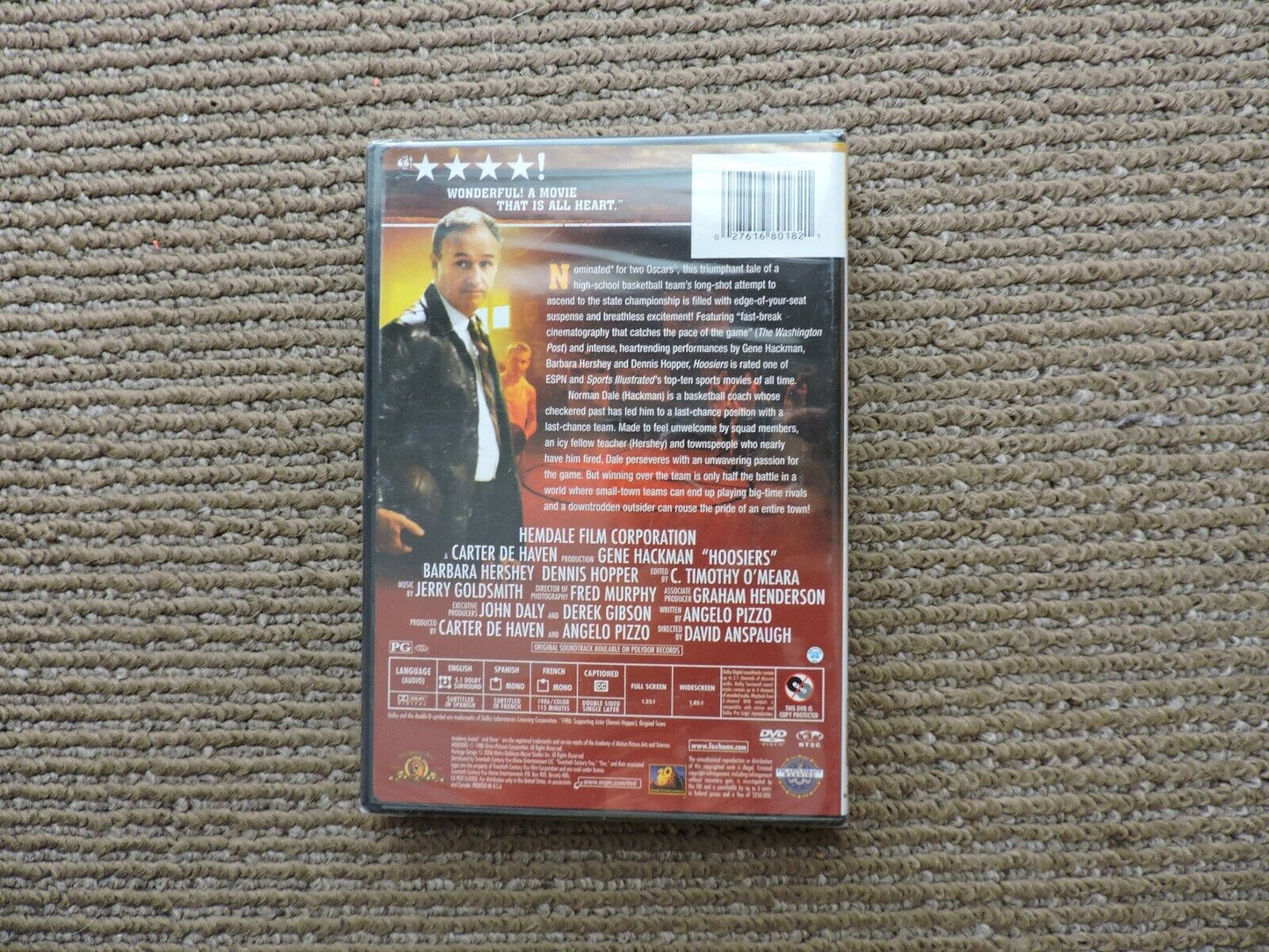 Hoosiers (DVD, 2006 sealed)
