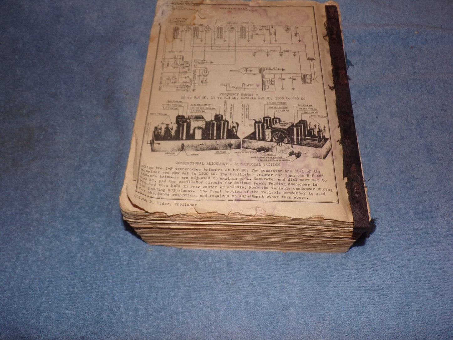 Perpetual Trouble Shooters Manual Volume VIII John F Rider 1935 Paperback
