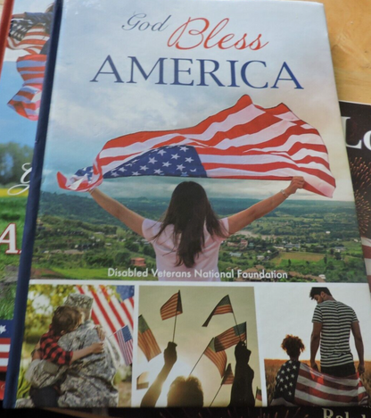 GOD BLESS AMERICA (2) & THE FLAG WE LOVE: PATRIOTIC BOOK LOT OF 3