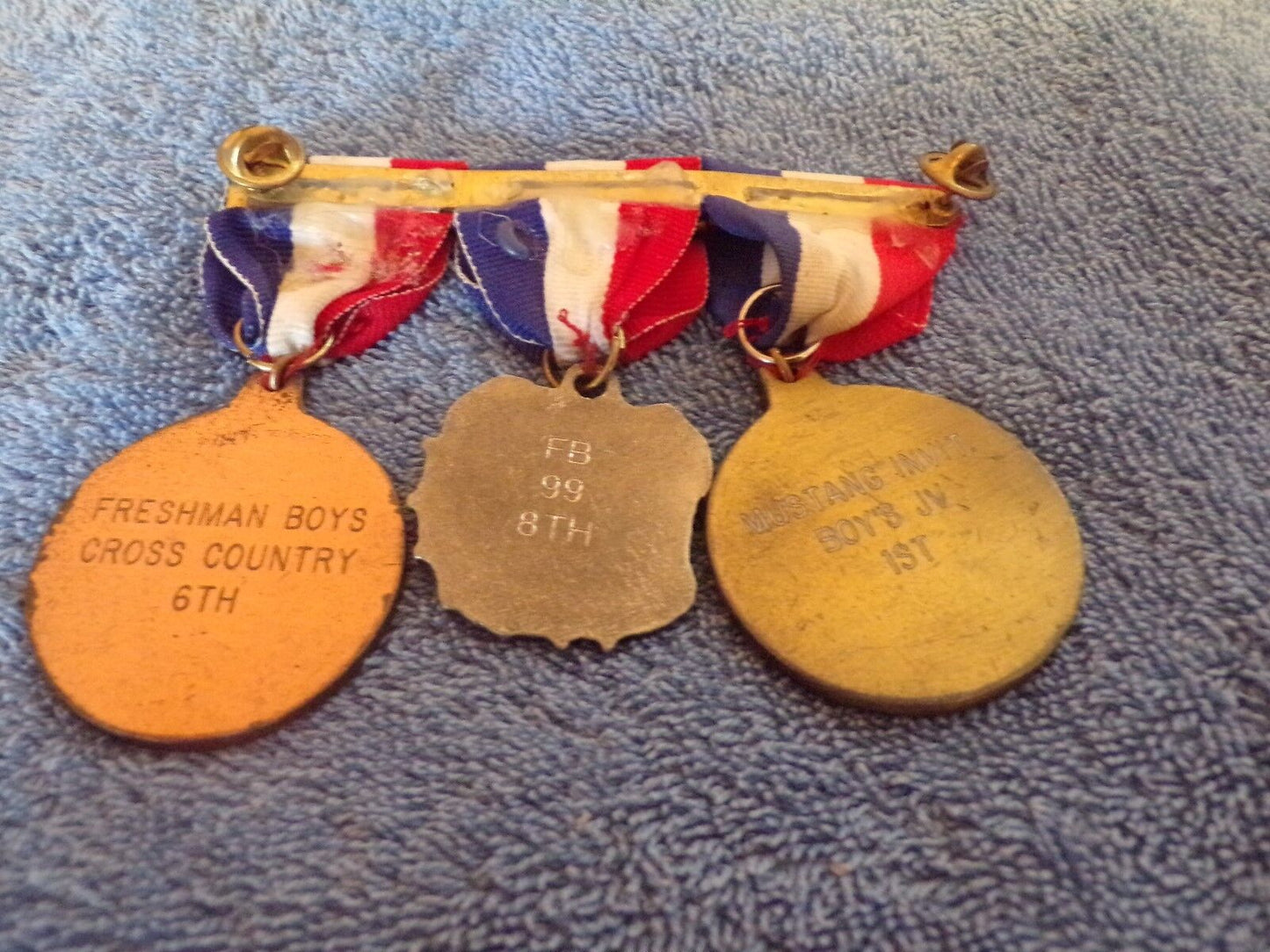Vintage Set of 3 H/S Academic Medals: Blue Springs/North Kearney/Prairie View MO