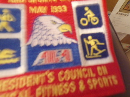 National Physical Fitness & Sports Month May 1993 Patch