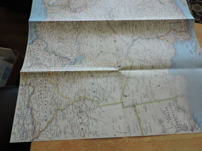 NATIONAL GEORGRAPHIC MAP OF NORTHWESTERN  AFRICA 1966
