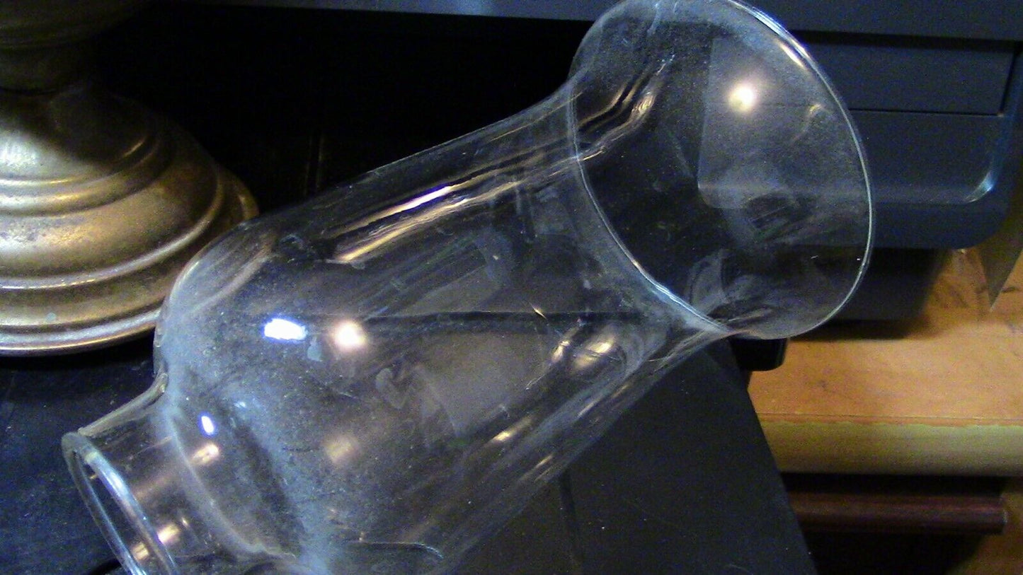 Vintage Kerosene Lantern with Clear Glass Globe