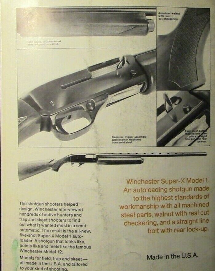 Vintage 1975 Winchester Firearms Component Parts Catalog
