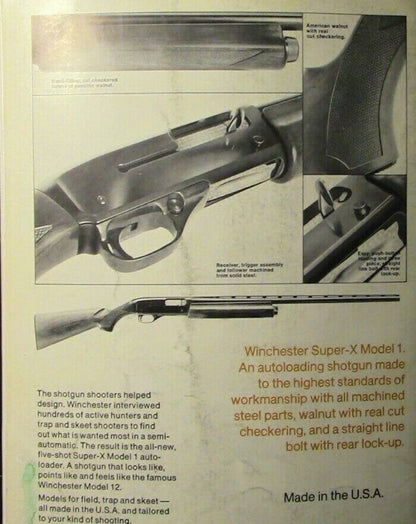 Vintage 1975 Winchester Firearms Component Parts Catalog