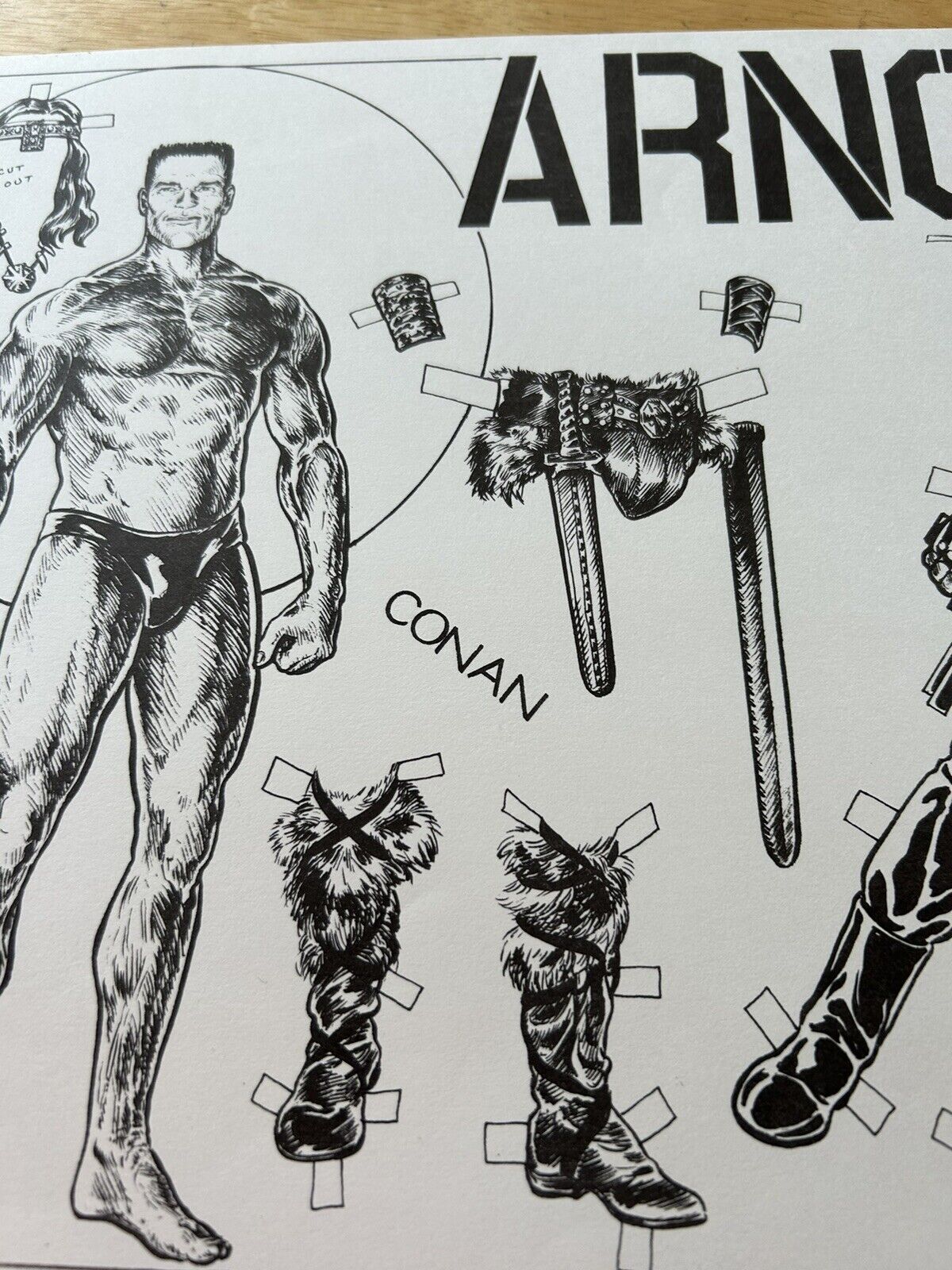 ARNOLD; CONAN, TERMINATOR, BY BARB RAUSCH 1987--RARE FIND