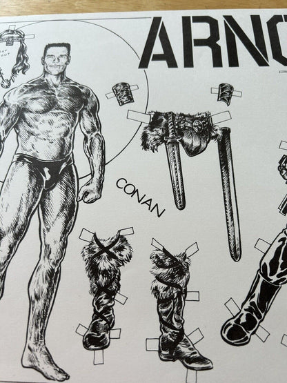 ARNOLD; CONAN, TERMINATOR, BY BARB RAUSCH 1987--RARE FIND