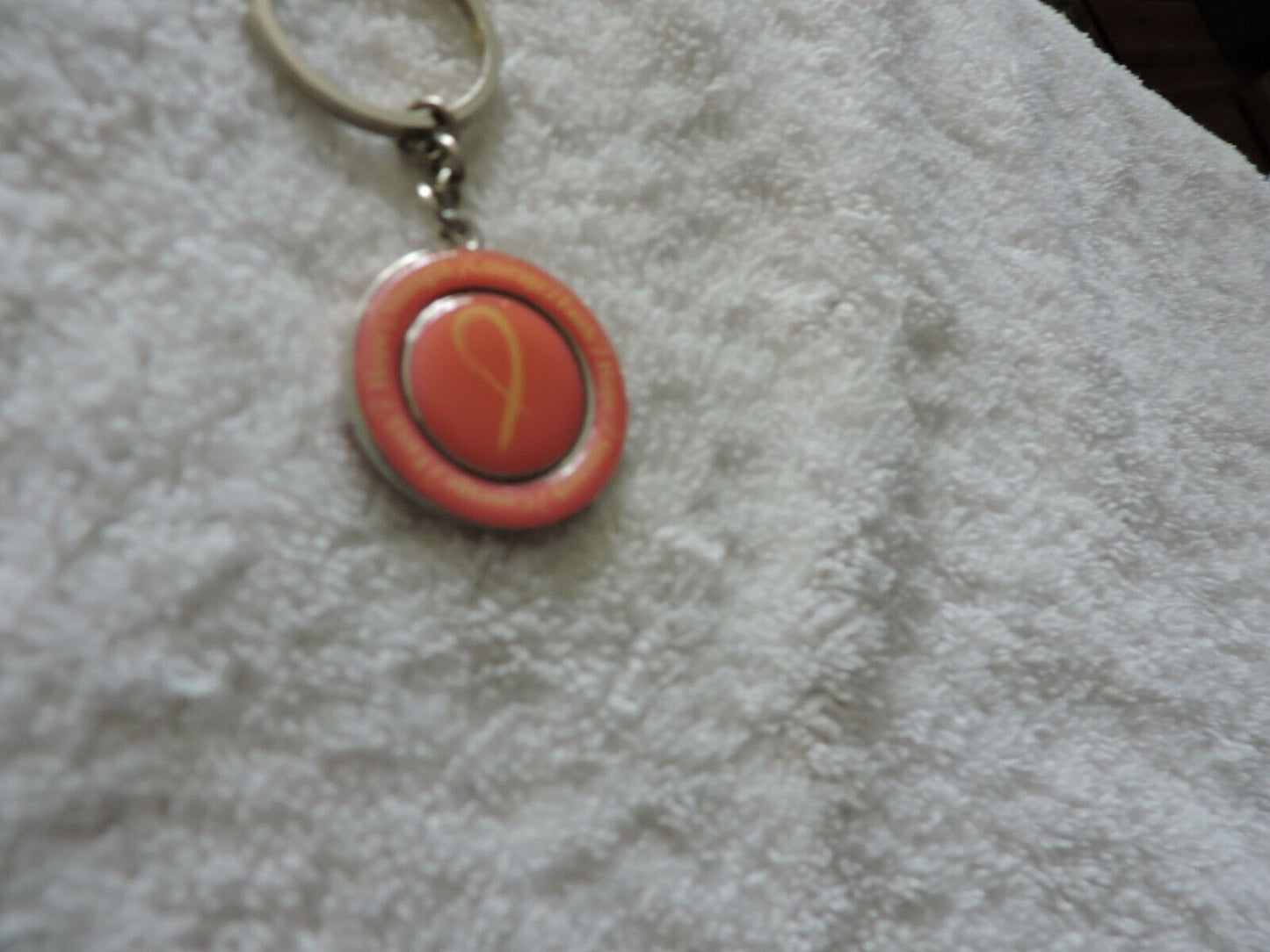 BREAST CANCER KEY CHAIN: COURAGE, FAITH, HOPE, STRENGTH
