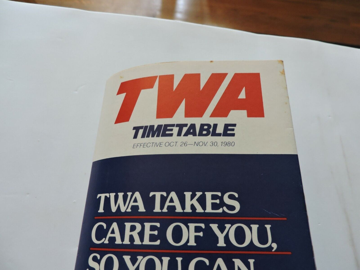 TWA  TIMETABLE    OCTOBER 26-NOVEMBER 30,1980