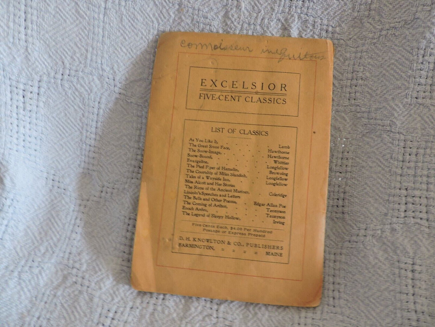 EXCELSIOR CLASSICES, SNOW-BOUND-