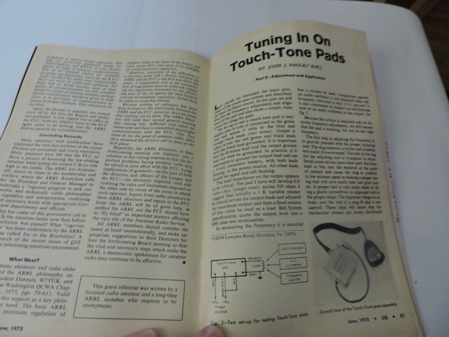 CQ; THE RADIO AMATEUR'S JOURNAL JUNE 1973 ---FEUD BETWEEN ARRL AND FCC