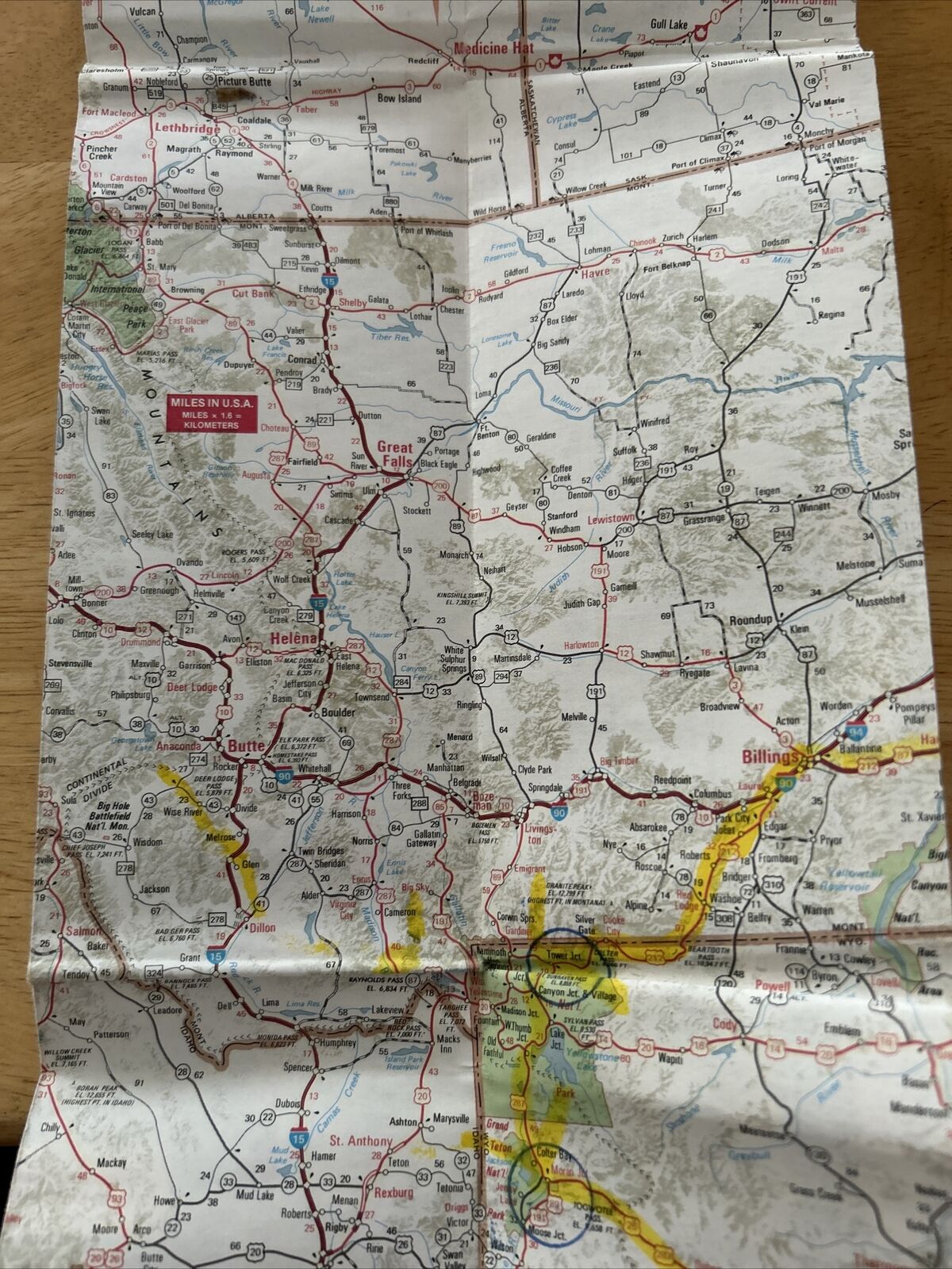 AAA Western States and Provinces Road Map 1983 Edition