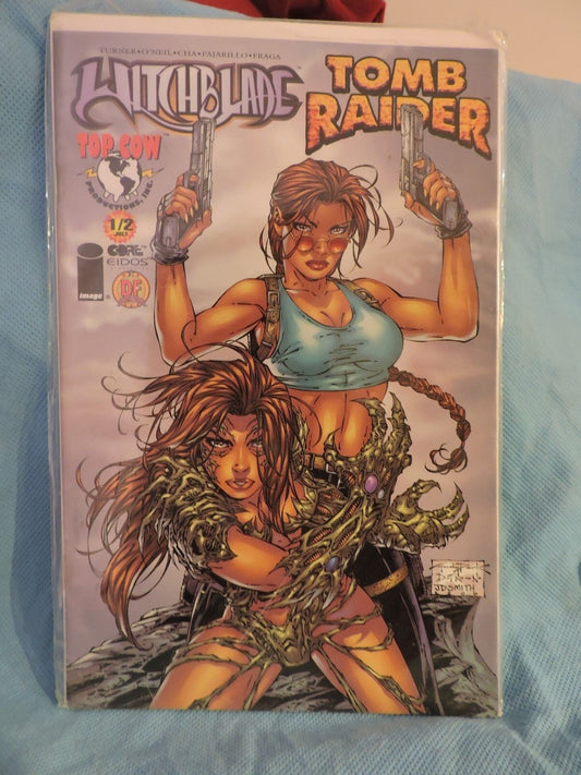 WITCHBLADE/TOMB RAIDER #1/2 DYNAMIC FORCES EXCLUSIVE COVER W/CERTIFICATE