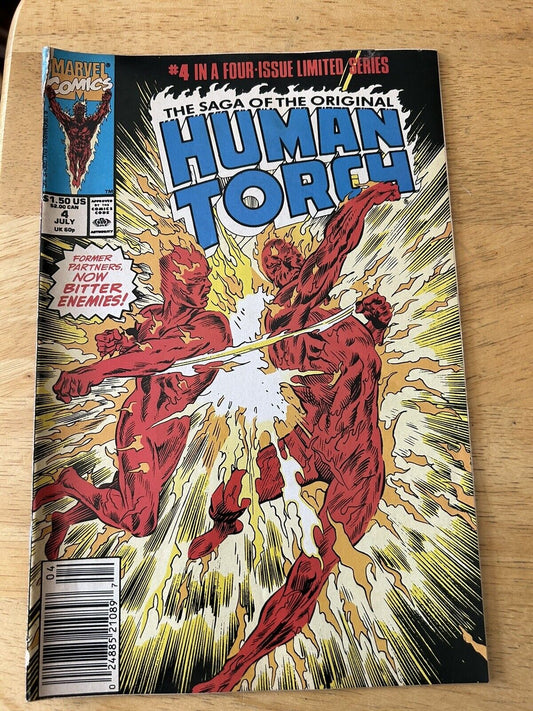 Marvel Comics:  The Saga of the Original Human Torch Issue #4, July, 1990
