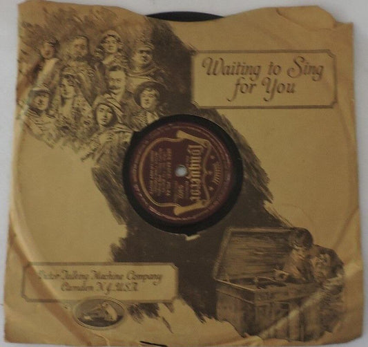 Vintage LONGUEROR HARD VINYL ALBUM; Who's Sorry Now & Beer Barrel Polka 78RPM