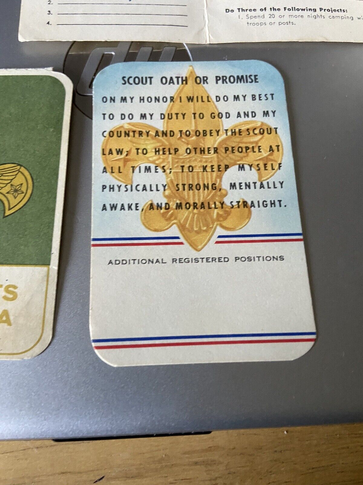 Official/Vintage BSA Membership Cards Set