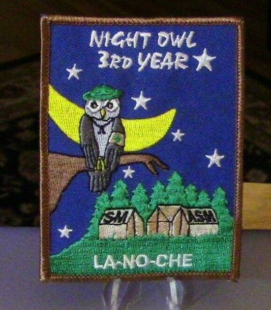 BSA: LA-NO-CHE: Central Florida Council, Night Owl 3rd Year Patch