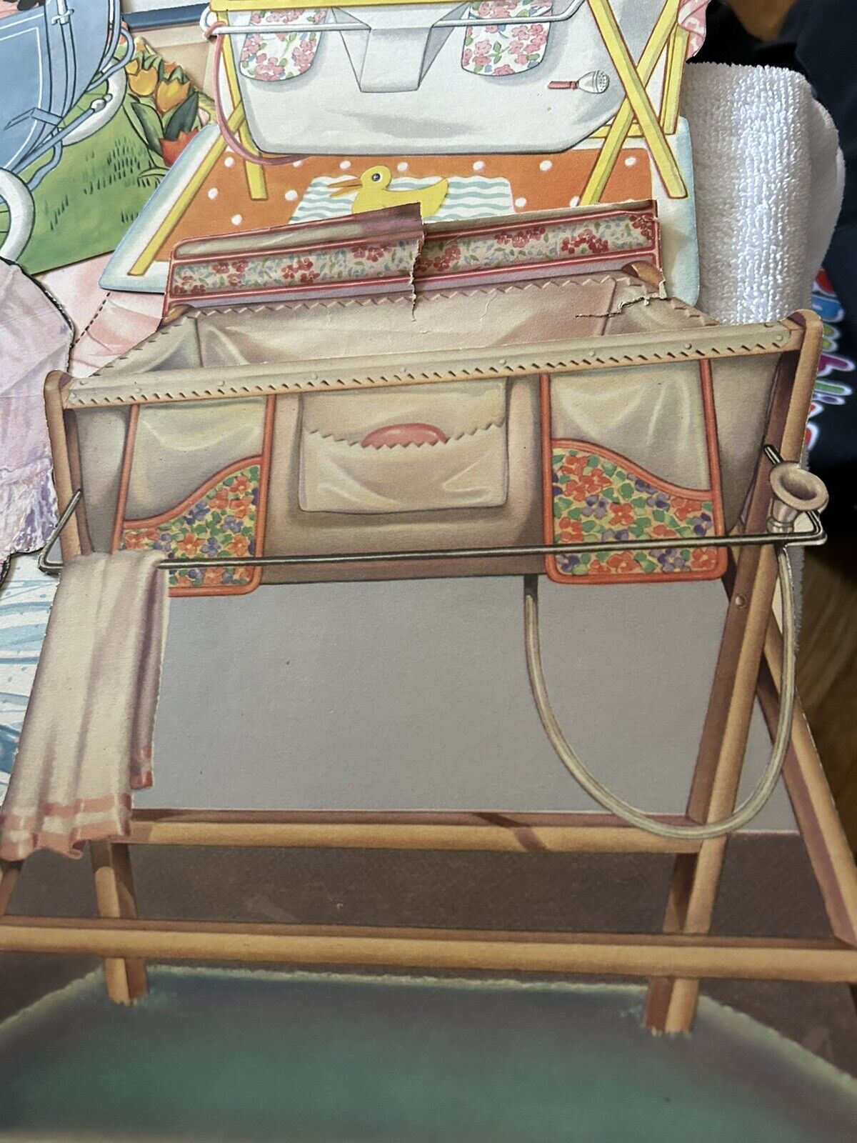 QUEEN HOLDEN "BABY STUFF"  12 PIECES: BASSINET, DRESSER, BUGGIES, BED, ECT.