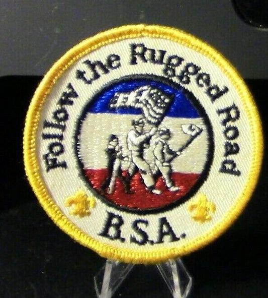 BSA Patches: Follow The Rugged Road, B.S.A.