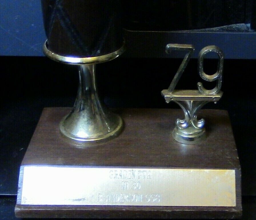 Bowling Trophy (Ready for a new engraving plate) 15" Tall