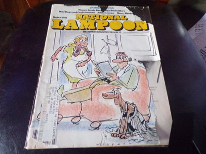Vintage The National Lampoon Adult Humor Magazine March 1981 Edition