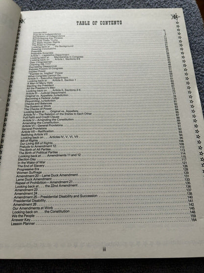 OUR LIVING CONSTITUTION THEN AND NOW BY JERRY ATEN 1987