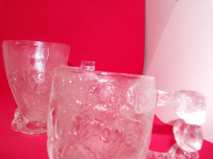 McDonald Flintstone Glass Mugs  set of 3