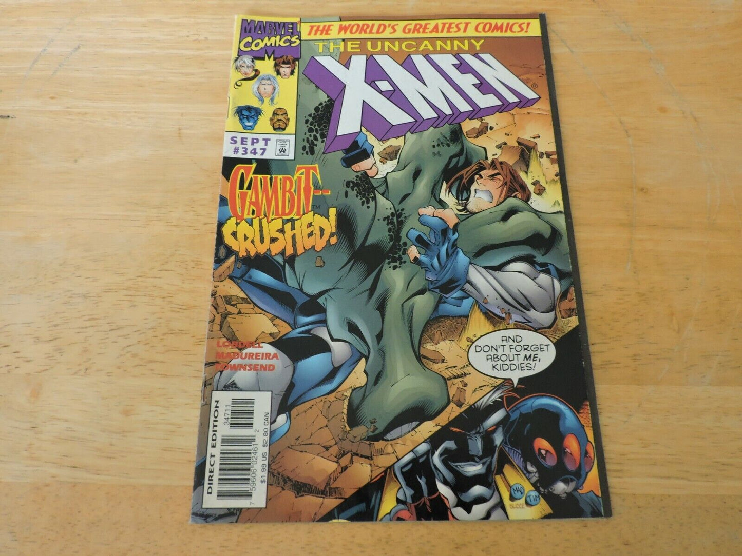 The Uncanny X-Men Issue 347  GAMBIT--CRUSHED