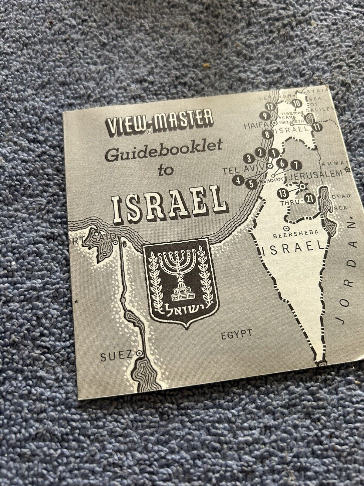 VIEW MASTER 3D REELS: MODERN ISREAL. -3 REELS--OPENED PACKAGE
