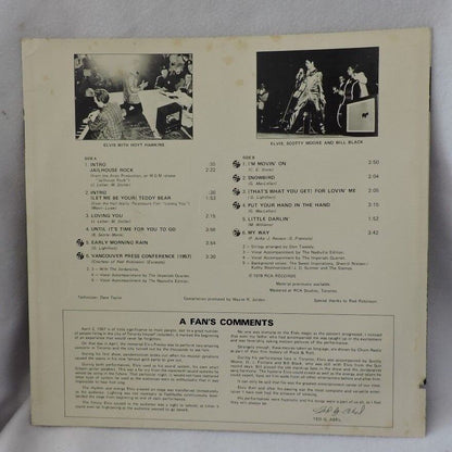 Elvis Presley "A Canadian Tribute" Album 1978 Vinyl Album