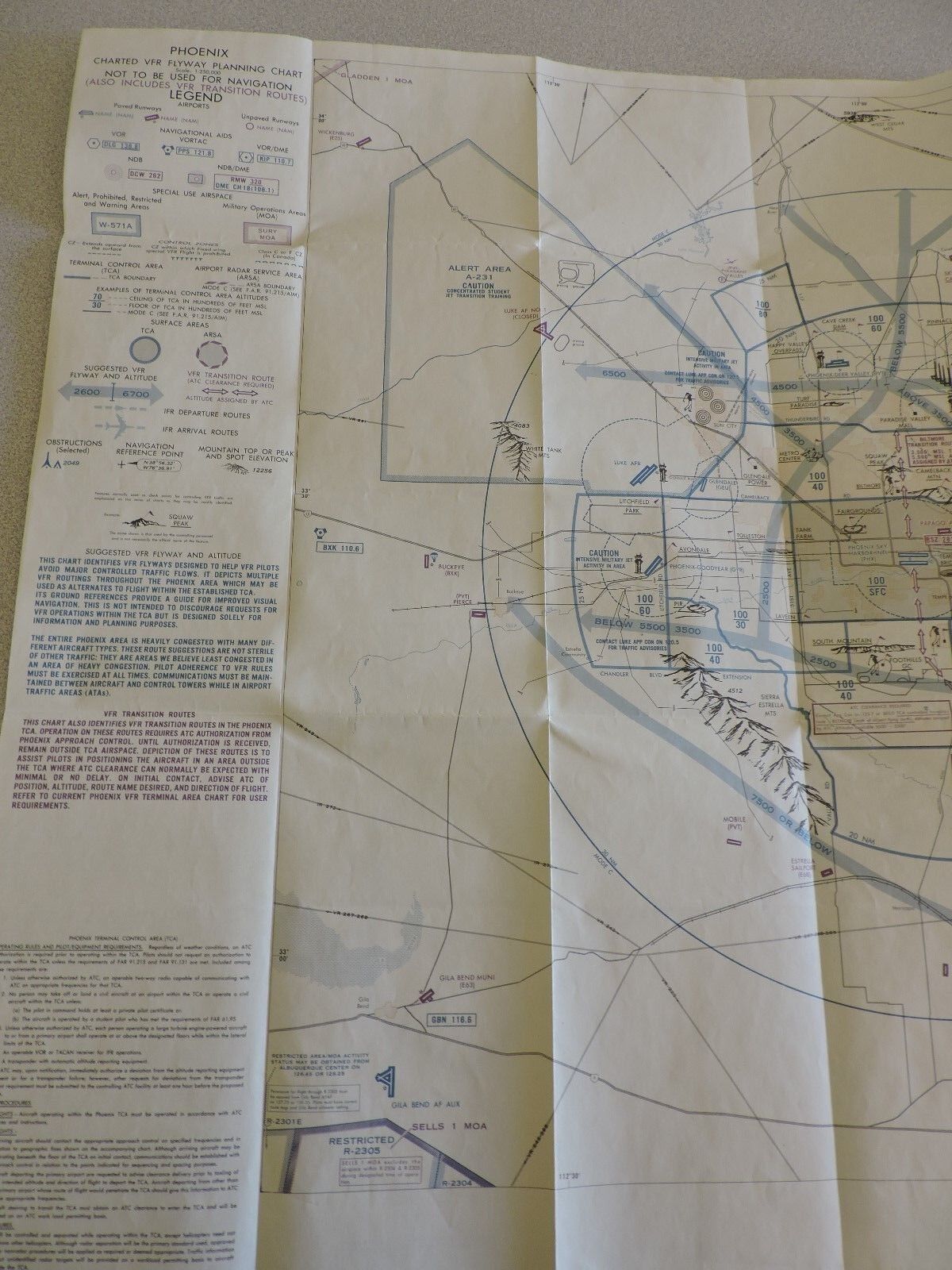 PHOENIX TERMINAL CONTROL AREA CHART 5TH EDITION  NOV. 14,1991