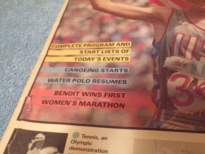 Olympic Record Magazine Day 9, August 6, 1984