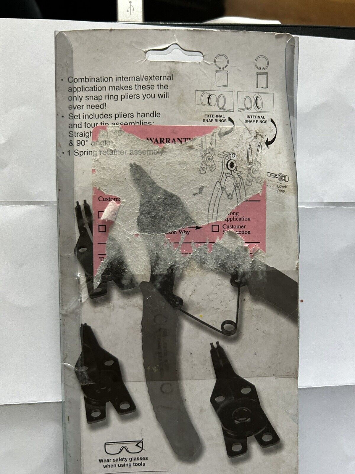 PERFORMENCE TOOL: SNAP RING PLIER SET NEW