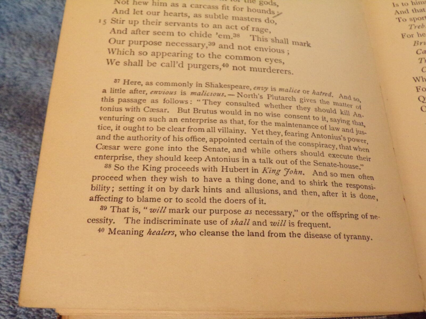 English Standard Edition: "Julius Caesar" by Shakespeare 1879 Printing