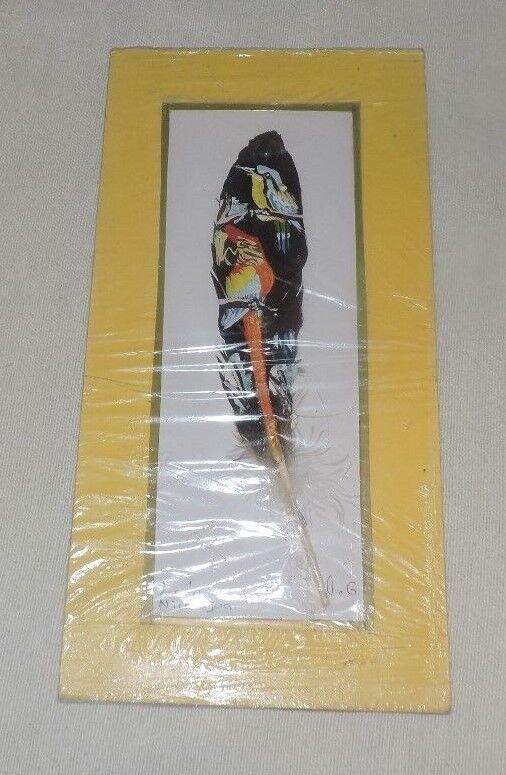 Feather Art: Tucan's, Signed by "Leon Nicaraguan" Artist