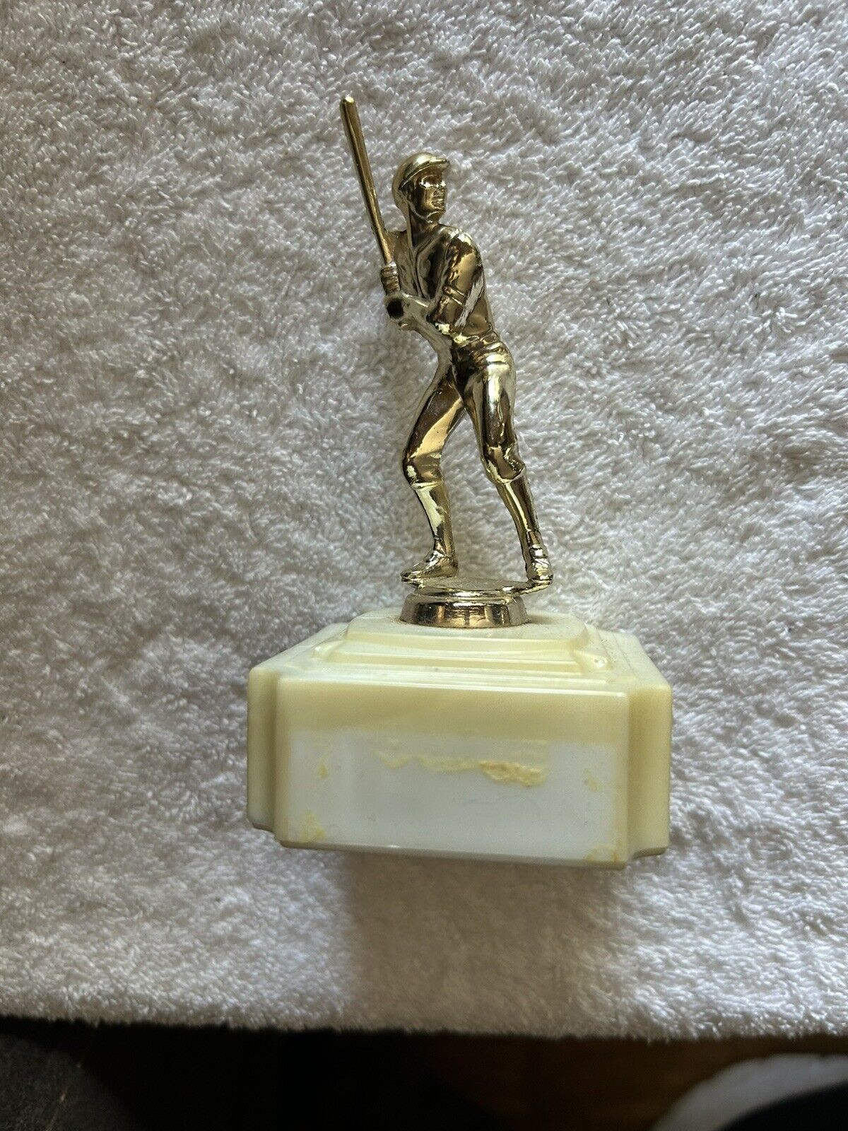TROPHY: BASEBALL BATTER--PLASTIC--4.5X2.5X2.5 INCHES