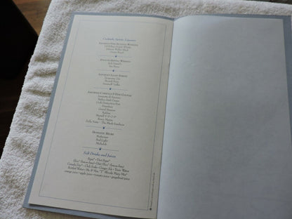 COLLECTIBLE TRANS WORLD AIRLINE ROYAL AMBASSADOR FLIGHT MENU