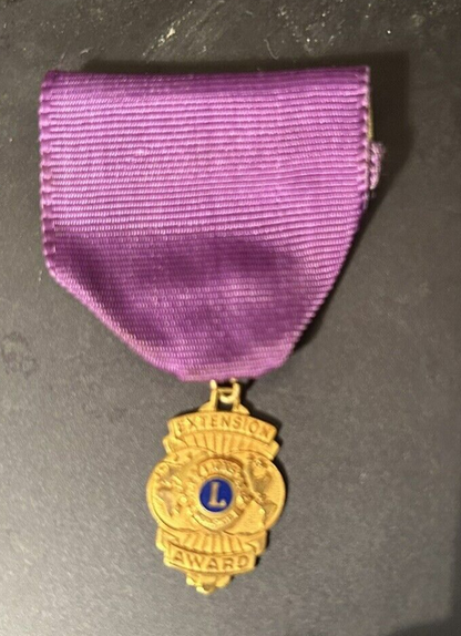 Lions Club: Governors Extension Award Medal (Marked 1/10 10K GF)