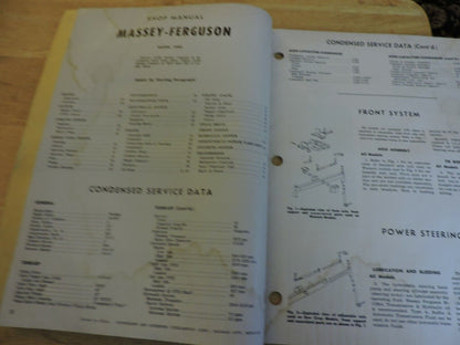MASSEY-FERGUSON SHOP MANUAL: MODELS MF1080, MANUAL NO MF-28: 1970