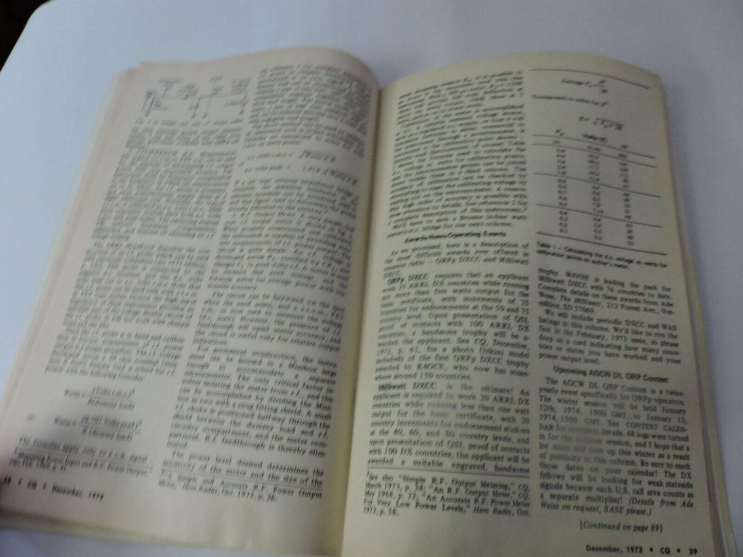 CQ; THE RADIO AMATEUR'S JOURNAL DECEMBER 1973 -AN AUDIBLE METER FOR THE BLIND