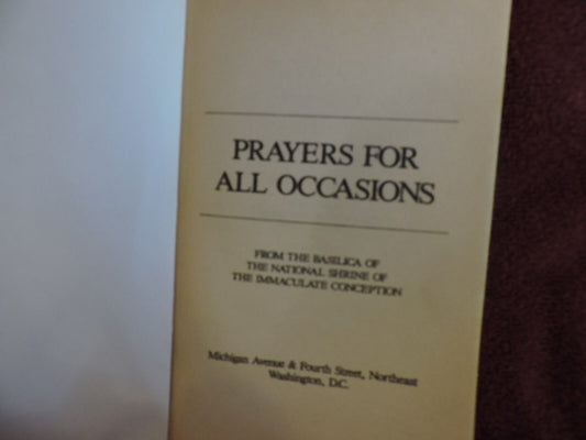 PRAYERS FOR ALL OCCASSIONS