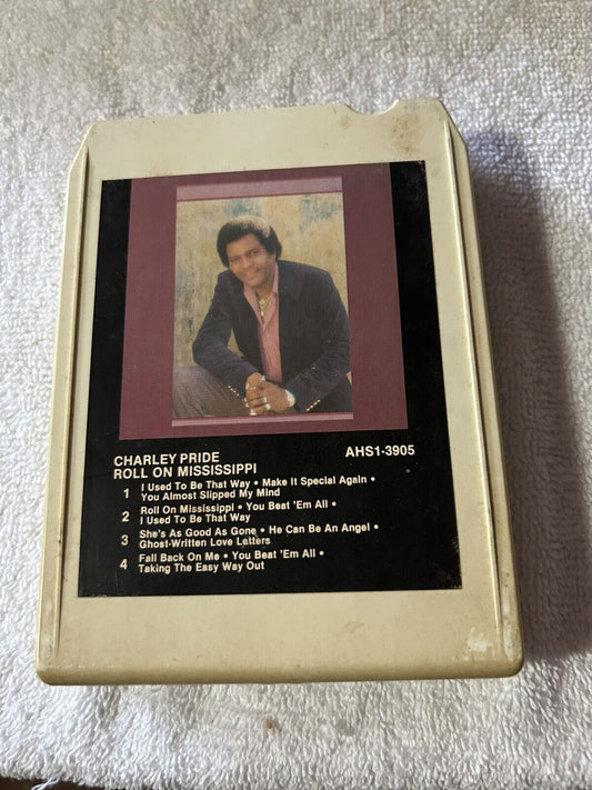 8 TRACK TAPE: CHARLEY PRIDE ROLL ON MISSISSIPPI 1981