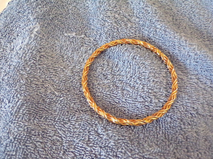 5 Gold Colored Bangle Bracelets