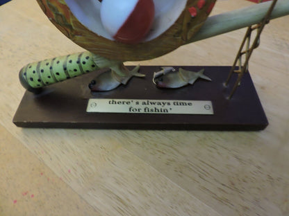 THERE'S ALWAYS TIME FOR FISHIN'--9X2.5X6 INCHES  KNIC KNAC